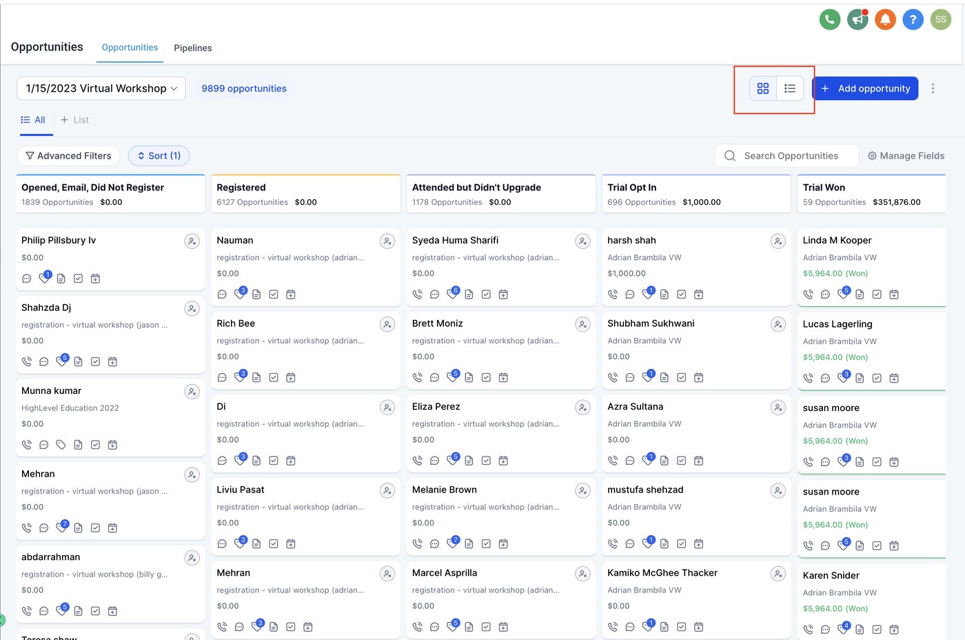CRM e Pipeline de Vendas em Kanban