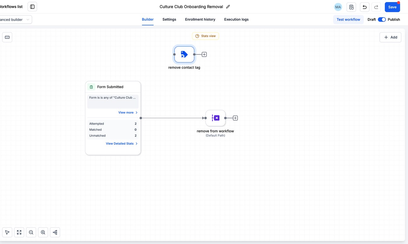 Construtor visual de workflows